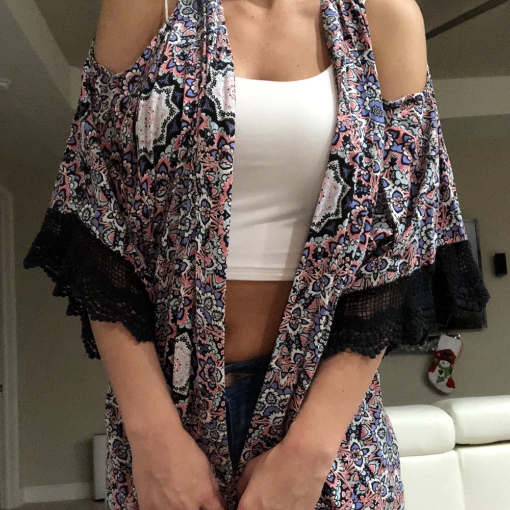 Open shoulder cardigan from target